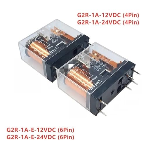 Relé G2R-1A-24VDC interruptor electromagnético de 4 pines y 10A para placas PCB 2