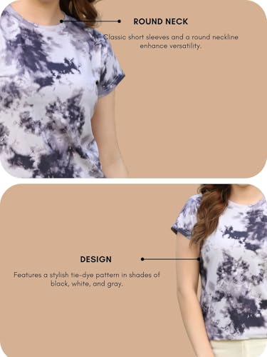 Image of GRECIILOOKS T Shirt for Women | Women T Shirt | T Shirt Women | Casual Loose Fit | Oversized T Shirt for Women | T-Shirt for Women