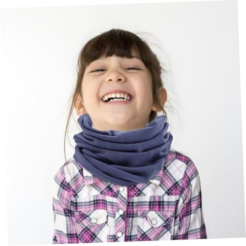 Boy Girl Cotton Neck Warmer Scarf Windproof and Multipurpose Neck Cover for Boys and Girls Cold Weather for Skiing and Travel Dusk4