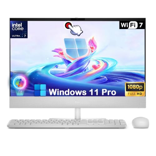 Image of Dell 24 inch Touchscreen All-in-One Desktop PC, 64GB RAM, 1T SSD, Ultra 7-355