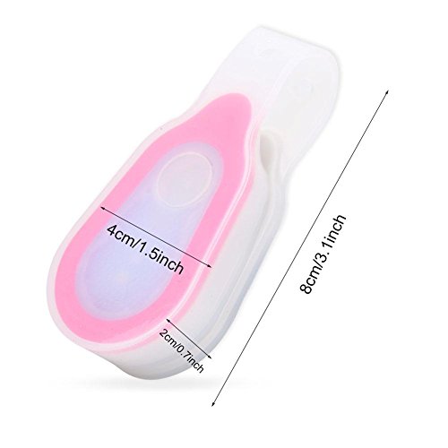 V GEBY Waterproof Outdoor Portable LED Hand Mini Night Light Running Magnetic Lights Clip Lamp for Camping Hiking(Red) - Image 2
