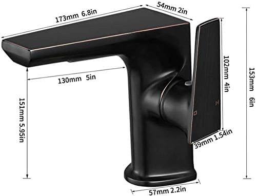 Robinet de lavabo rétro chromé avec mitigeur eau chaude et froide