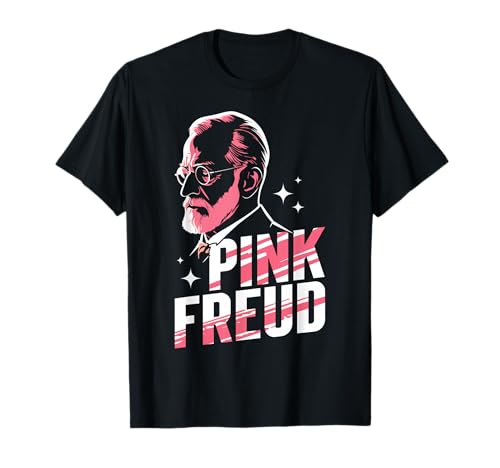Freudian Pink Twist Freudian pun psychology smart humor T-Shirt