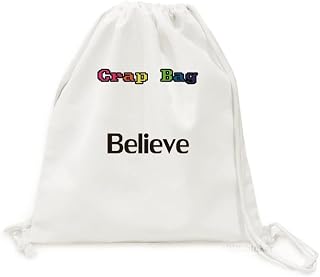Mochila de lona com citação inspiradora Believe Word Mochila leve para viagem