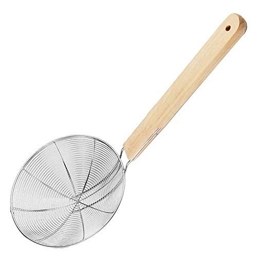 Stainless Steel Deep Frying Spoon Oil Strainer Net Fryer Kitchen Chef