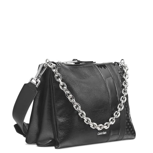 Image of Calvin Klein Women's Rain Triple Compartment Chain Crossbody