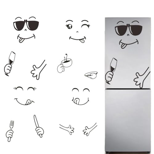 COYUN 4 Pcs Lindas Pegatinas Impermeables Pegatinas De Nevera,