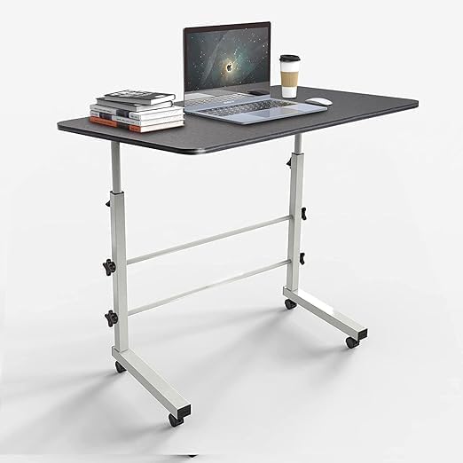 EONWISE Laptop Table for Bed Adjustable Laptop Stand Desk,Multi Use Portable Laptop Desk with 4 Wheels, Foldable Study Desk for Working, Writing, Drawing Size (Black) (B0BZPHR1L5) Amazon Price History, Amazon Price Tracker