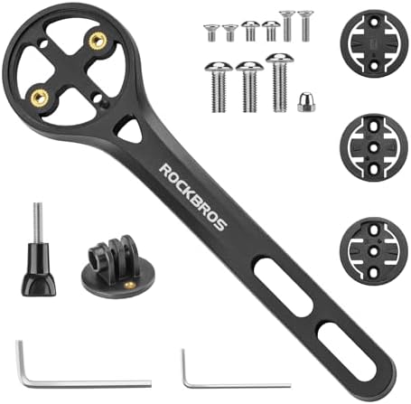 ROCKBROS Bike Computer Mount with Camera Adapter Mount Dash Out F...