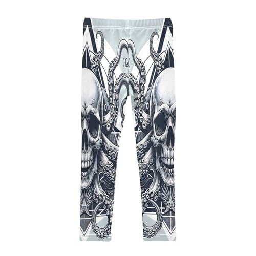 Toddler Girls Leggings Printed Yoga Pants Leggings Octopus Skull Head for Kids2
