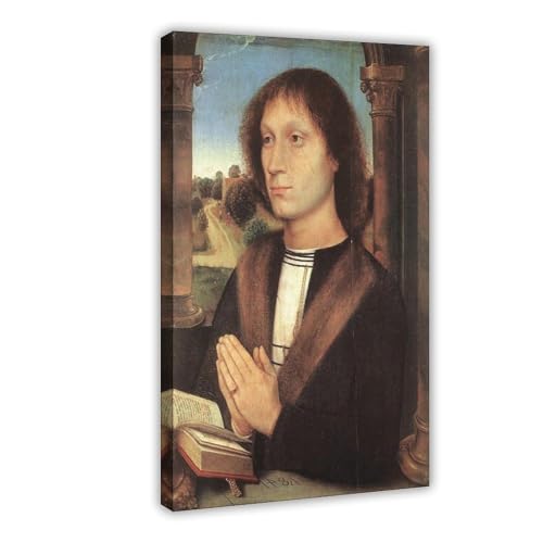 Impression sur toile Hans Memling Portrait de Benedetto Portinari cadre suspendu pour bureau