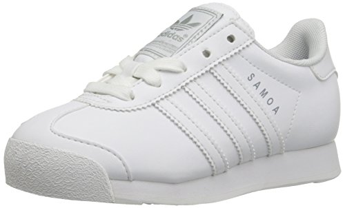 adidas Originals Samoa White/White/Silver Sneaker (Little Kid/Big Kid)