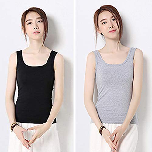 Homyl U-pescoço Elastic Camisole Regatas Para Mulheres Calções XXL Branco E Preto