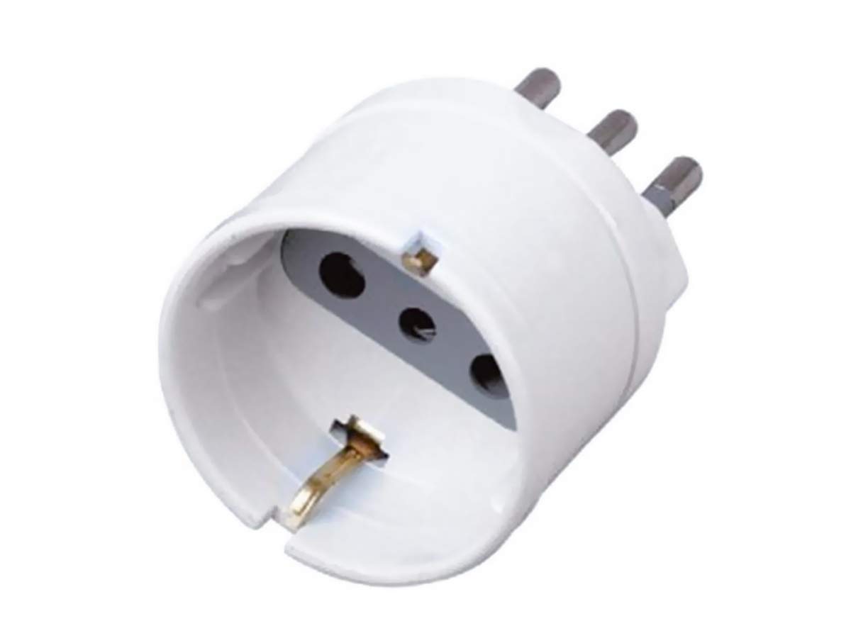 Adattatore Schuko 6 Pezzi, Spina Elettrica 1500W 250V 10A Bianco