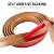 BNELL Floor Transition Strip Self Adhesive-PVC Carpet & Floor Edging Trim Strip,Threshold Transitions Suitable for Threshold Height Less Than 5mm (9.84FT_Yellow Oak Grain)