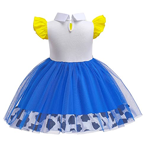Cinheyu Halloween Costume For Toddler Girls Jessie Princess Birthday Party Summer Midi Dresses Christmas Pageant Dance Gown 4-5T #TOP2