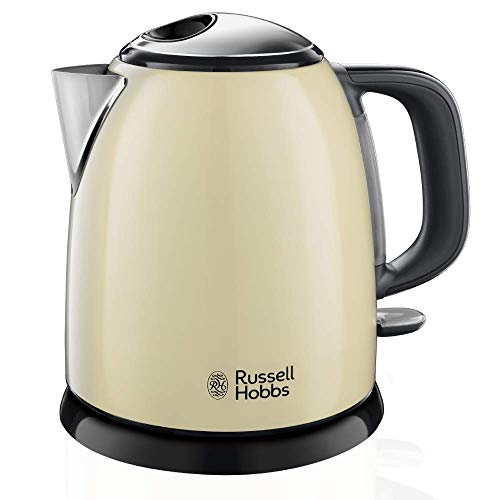 Russell Hobbs Wasserkocher [1,0l] Colours+ Edelstahl Creme (2400W, Schnellkochfunktion, herausnehmbarer Kalkfilter, außenliegende Wasserstandsanzeige,kleiner Reisewasserkocher) Teekocher 24994-70 4