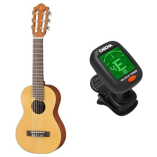 Yamaha GL1 Guitalele - Mini Guitarra de Madera con las dimensiones de un Ukelele & Yamaha GL1 Guitalele - Mini Guitarra de Madera con las dimensiones de un Ukelele