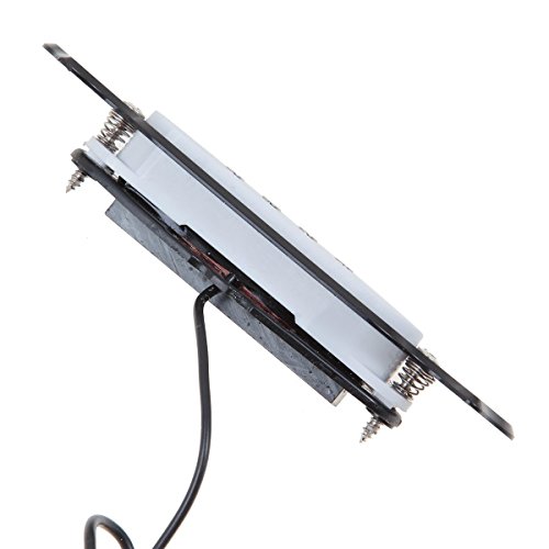 Traderplus 1 Sets Pre-Wired 6-String Cigar Box Guitar Pickup With Volume & Tone For Electric Guitar (Black) #TOP4