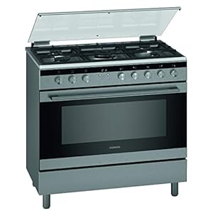 Siemens 90 X 60 Cm, 5 Burners Free Standing Gas Cooker, Silver – Hg0K9Vq50M”Min 1 year manufacturer warranty”