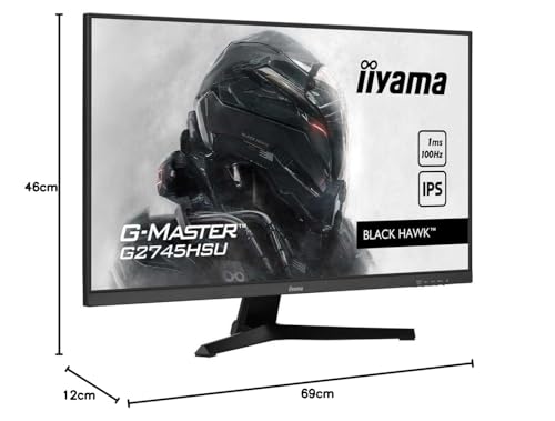 G2745HSU-B1-23.8", IPS, 1920x1080/100Hz, 1H1DP - Monitor - Immagine 10