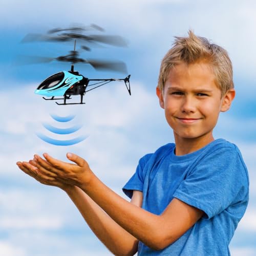 Hélicoptère télécommandé mini drone bleu pour ados de 14 ans et plus - 7