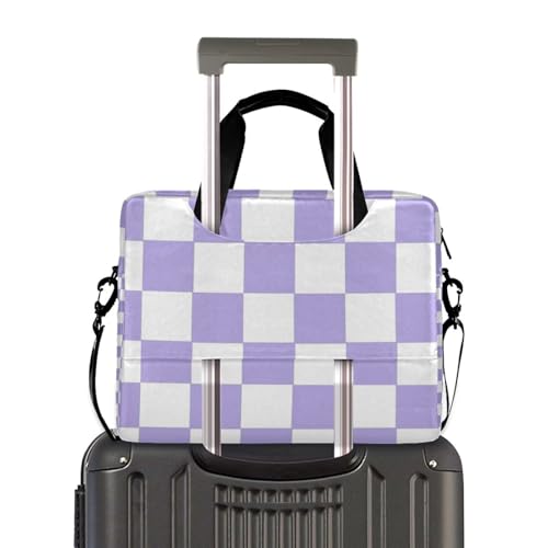 Funda maletín para laptop 15.6 pulgadas morado cuadro americano miniatura 4