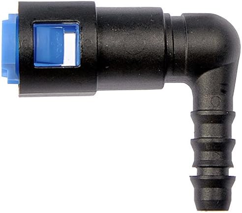 Dorman 800-091 Fuel Line Quick Connector 90 Degree Angle 3/8 In Steel To 5/16In Nylon Tubing, 2 Pack