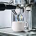 DOWAN Porcelain Espresso Cups with Saucers, 3 oz Coffee Cup and Saucer Set, White, Set of 4