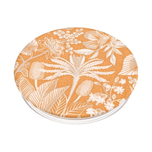 Image of ​​​​PopSockets Phone Grip with Expanding Kickstand, Adhesive Grip - Tan Lines Fresh Orange