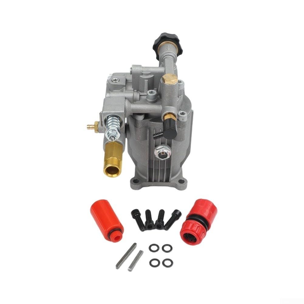Bomba de lavado a presión de 3400 PSI, repuesto de 2.5 GPM para motores de gas, eje horizontal de 0.75 pulgadas con válvula de alivio térmico para limpieza del hogar