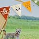 WUSJCOF 1 Stück Dreieck Flagge Anhänger, Camping Anhänger, Familie Bettwäsche Dekoration, Wand Dekoration Geschenk, Kinderzimmer Dekoration, 4 Meter lang