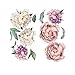 HINK Noël Arc Pivoine Fleur Motif Bricolage décoration Murale décalcomanie Auto-adhésif PVC Autocollant Mural Maison et Jardin Maison Bricolage