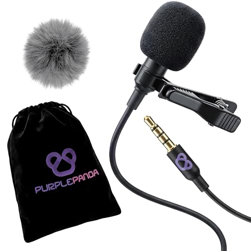 Purple Panda Wired Lavalier Mic