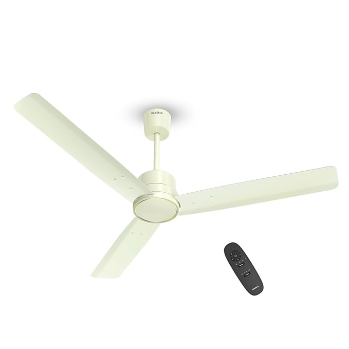 Buy Havells 1200mm Ambrose Slim BLDC Ceiling Fan | Premium Finish Decorative Fan, Remote Control, High Air Delivery | 5 Star Rated, Upto 60% Energy Saving | 2+1* Year Warranty | (Pack of 1, Bianco) at Rs. 2899