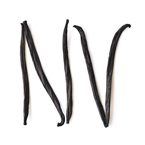 Native Vanilla Grade B Tahitian Vanilla Beans â€“ 5 Premium Extract Whole Pods â€“ For Chefs and Home Baking, Cooking, & Extract Making â€“ Homemade Vanilla Extract