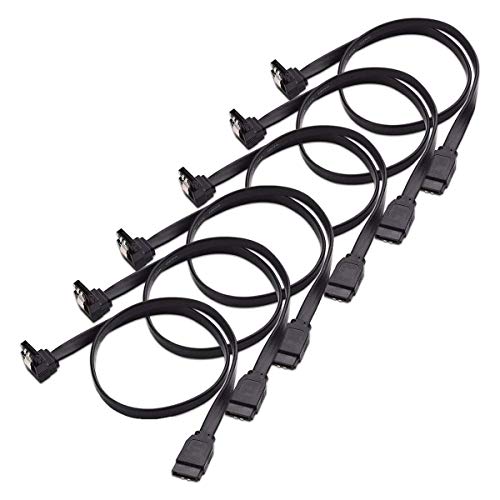 Câble SATA III 90 degrés Lot de 6 pour disque dur PC