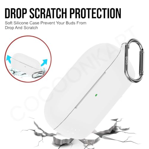 Image of Soft Silicone Case Cover for Sonyy WF-C710N | C710NSA -White