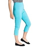 Die traumhafte Tina Caprihose von Hell Bunny ist eine navyblaue High Waisted Hose aus hochwertigem und angenehmem Material - perfekt für ein sommerliches Retro Outfit! Taillenhoher Bund - High Waist Mit rückseitigem Reißverschluss Hinten mit kleinen 