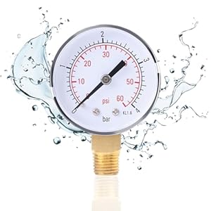 Lightbeacon LB0019 60PSI Dual Scale Manometer