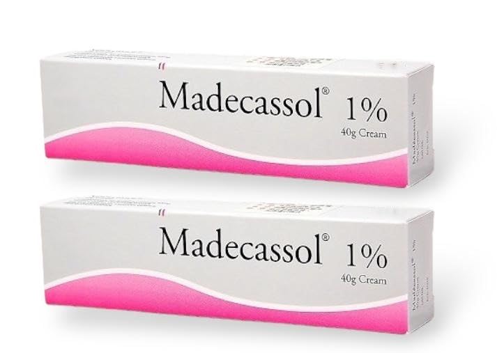 Generic Madecassol 1% Cream 40 gr (1.41 Ounce) 2 Tubes 40 gr Each