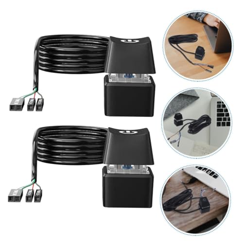 Cable de extensión de botón de encendido PC Uonlytech y cable de alimentación PC de 2 piezas 6