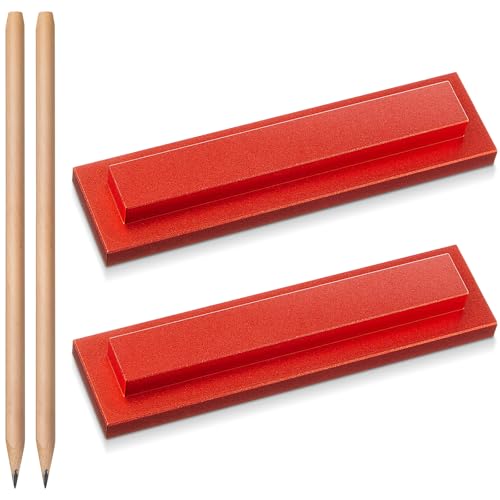 Zonon 2 Pcs 1/4' Trim Molding Spacer Reveal Tool with 2 Pcs Pencils CNC Machined Billet Aluminum...