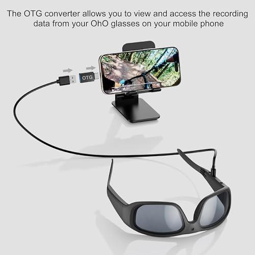 Image of OhO Camera Sunglasses,HD 1080 Sports Cam Sunglasses with Built in 15MP Camera and Polarized UV400 Protection Safety and Interchangeable Lens