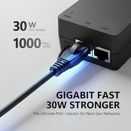 Image of EnGenius Gigabit Power Over Ethernet PoE+ Injector | 30W | 802.3af /at | Plug & Play | Up to 100 Meters (328ft) | Single Port [EPA5006GAT]