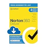Norton 360 Deluxe 2024 | 3 Geräte | Antivirus | Secure VPN | Passwort-Manager | 1-Jahres-Abonnement mit Verlängerung | PC/Mac/Android/iOS | Aktivierungscode per Email