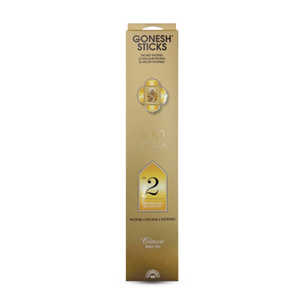 Gonesh - Classic Collection - Non-Toxic 10” Slow Burn Light Floral Aromatic Sticks - No. 2-100 Pack