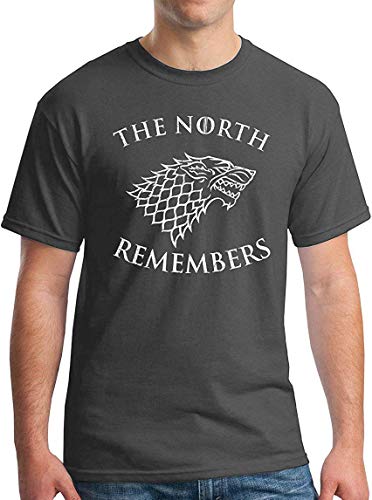 The North Remembers Shirt Westeros White Walkers GoT Arya Jon Stark Gray S