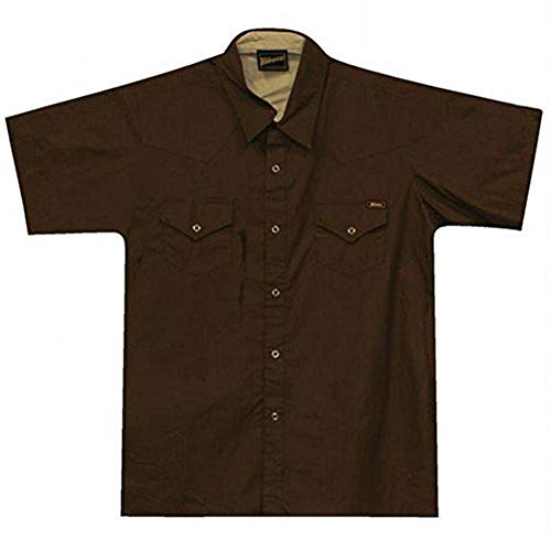 Kik Wear -Brown Women's Work Shirts Brown Large