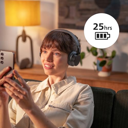 Miniatura 7 de PHILIPS TAH3209WH Auriculares on-Ear Ligeros Bluetooth con Aislamiento pasivo del Ruido - 55 Horas de reproducción, Sonido Natural, Llamadas nítidas, Graves dinámicos, 2 Horas de Carga USB-C - Blanco